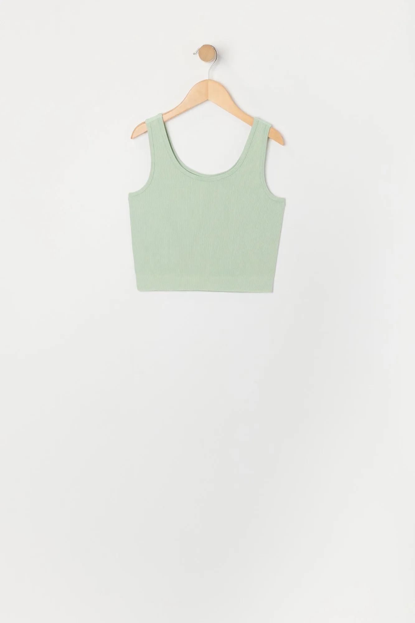 Débardeur Active côtelé délavé sans couture avec encolure dégagée pour fille sold by Urban Planet product image thumbnail 4