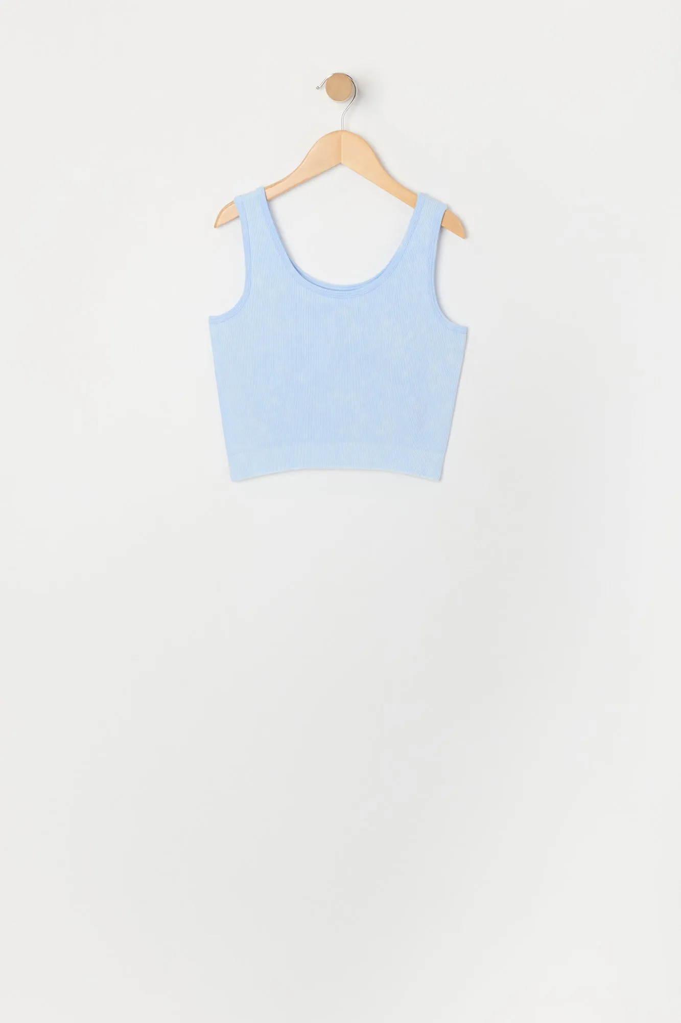 Débardeur Active côtelé délavé sans couture avec encolure dégagée pour fille sold by Urban Planet product image thumbnail 2