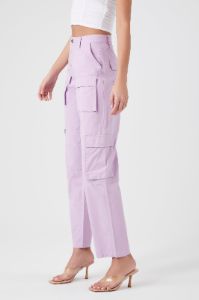 Twill High-Rise Cargo Pants sold by Urban Planet
