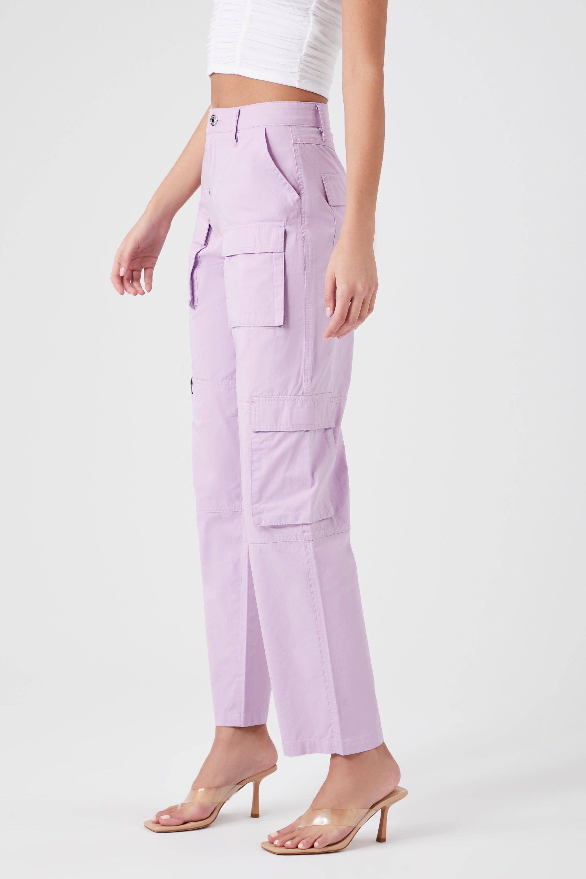 Twill High-Rise Cargo Pants sold by Urban Planet product image thumbnail 7