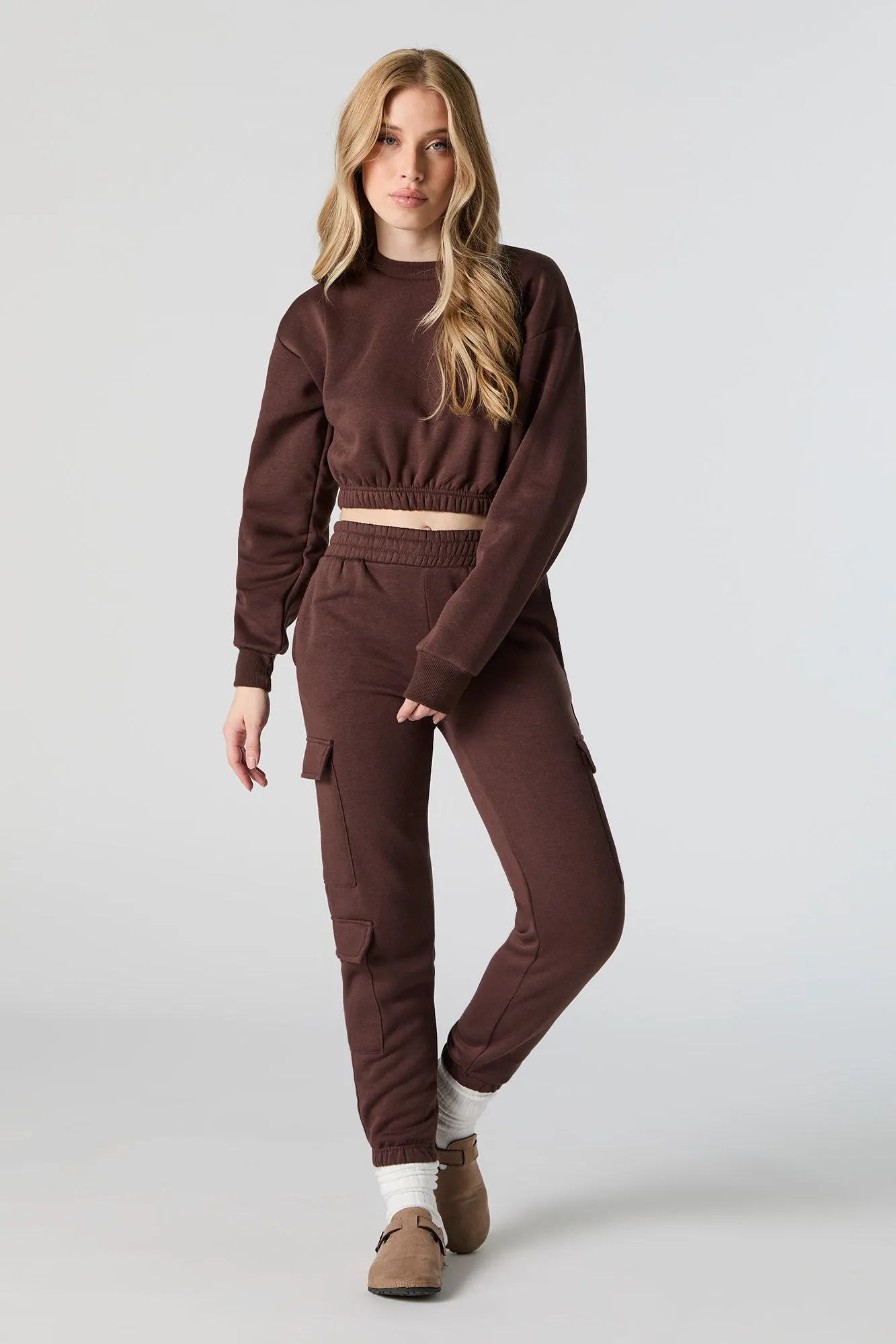 Fleece Multi Pocket Cargo Jogger sold by Urban Planet product image thumbnail 4