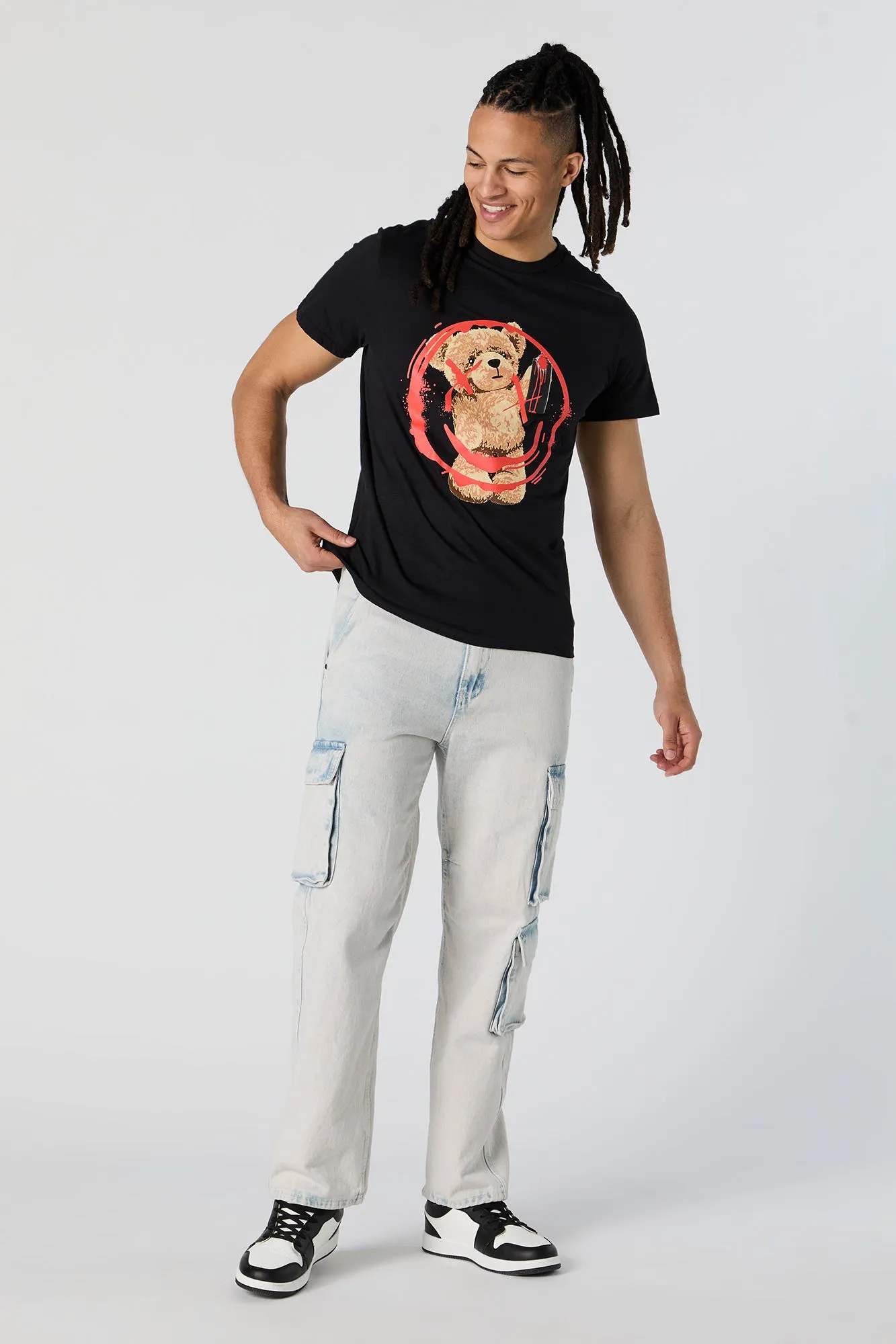 Graffiti Teddy Graphic T-Shirt sold by Urban Planet product image thumbnail 3