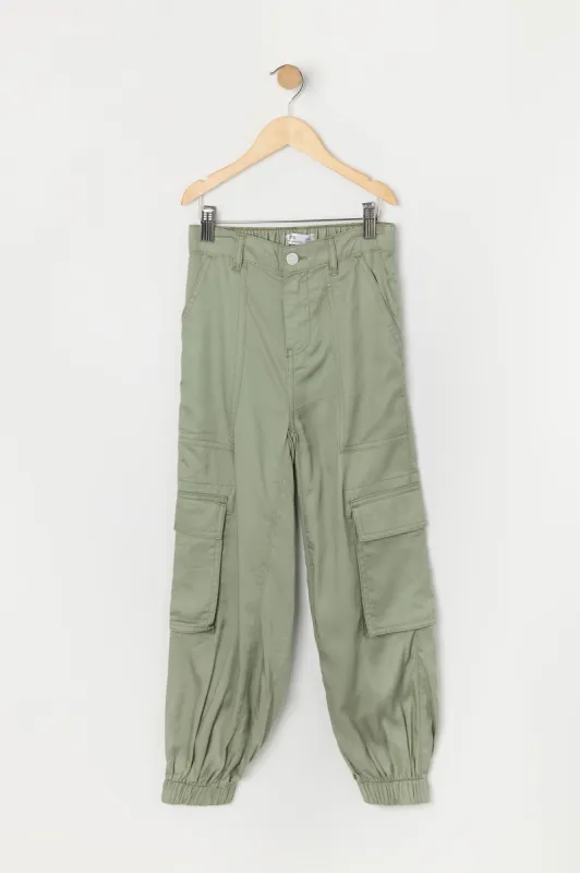 Jogger cargo avec bande de taille élastique pour fille sold by Urban Planet