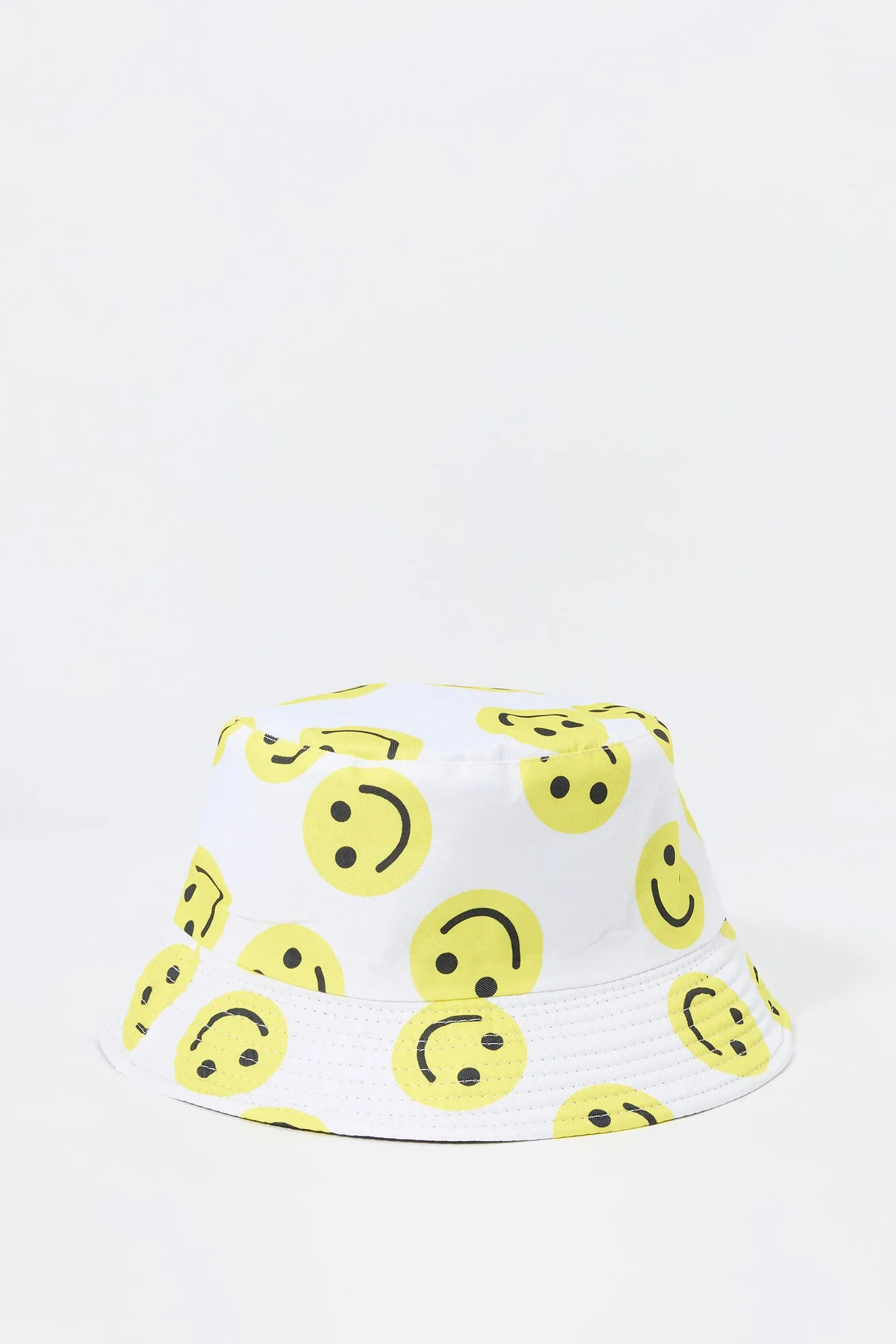 Girls Smiley Print Reversible Bucket Hat sold by Urban Planet product image thumbnail 5