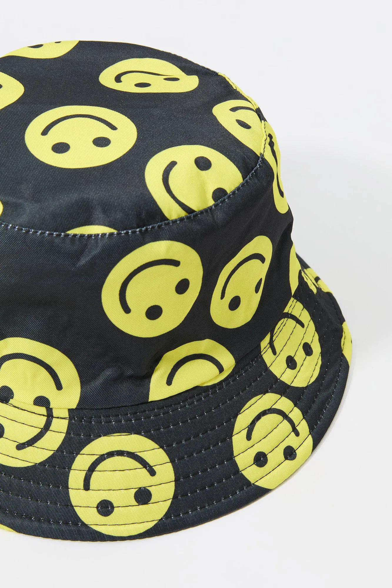 Girls Smiley Print Reversible Bucket Hat sold by Urban Planet product image thumbnail 4