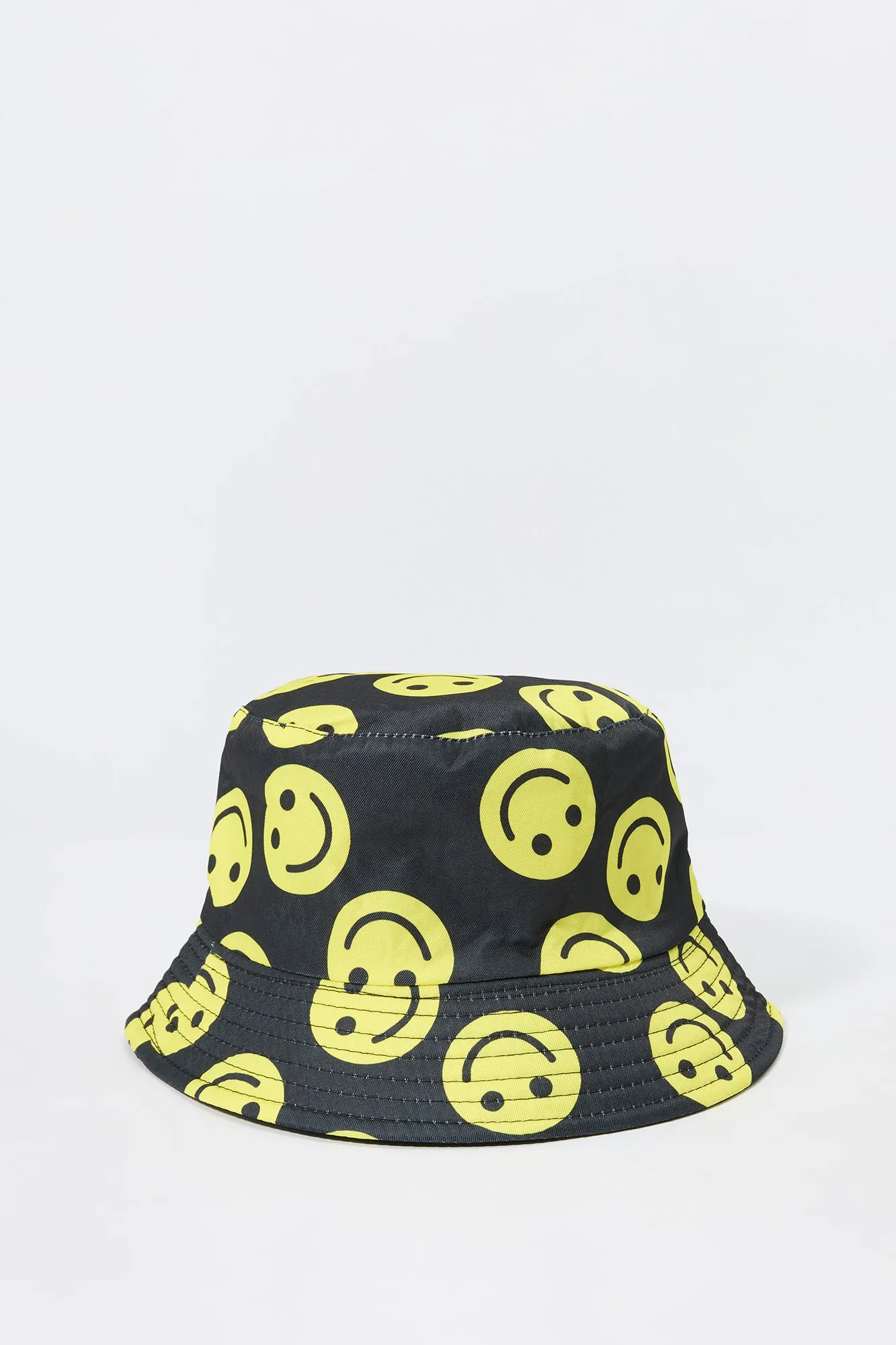 Girls Smiley Print Reversible Bucket Hat sold by Urban Planet product image thumbnail 3