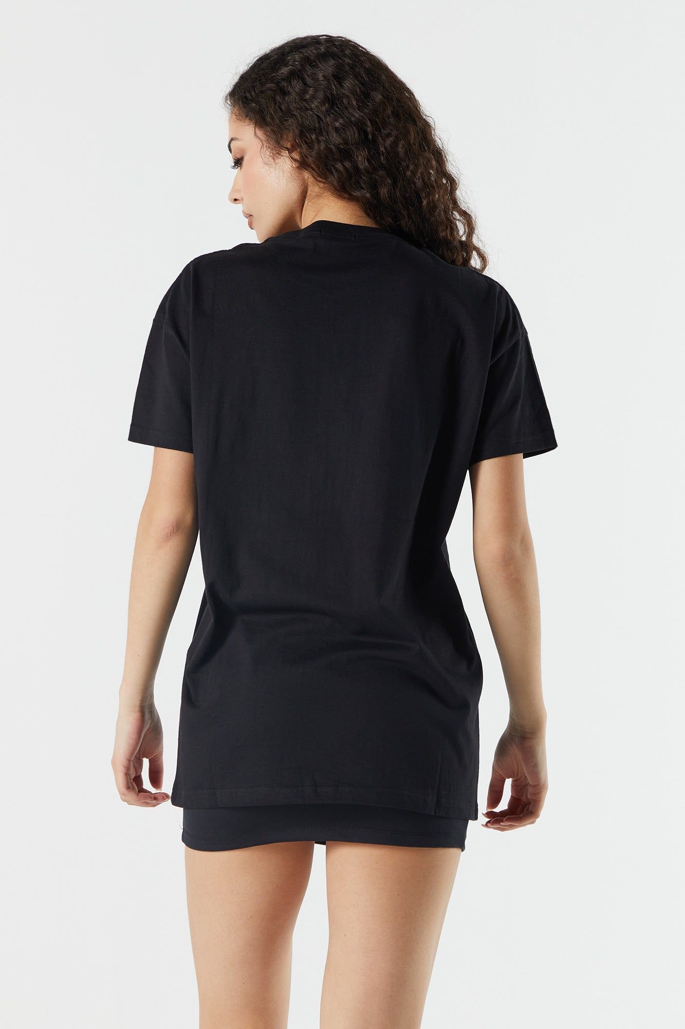 T-shirt noir surdimensionné de coupe garçonne à imprimé New York sold by Urban Planet product image thumbnail 2