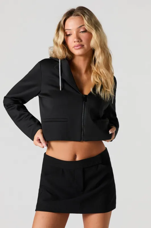 Cropped Hooded Blazer Jacket sold by Urban Planet