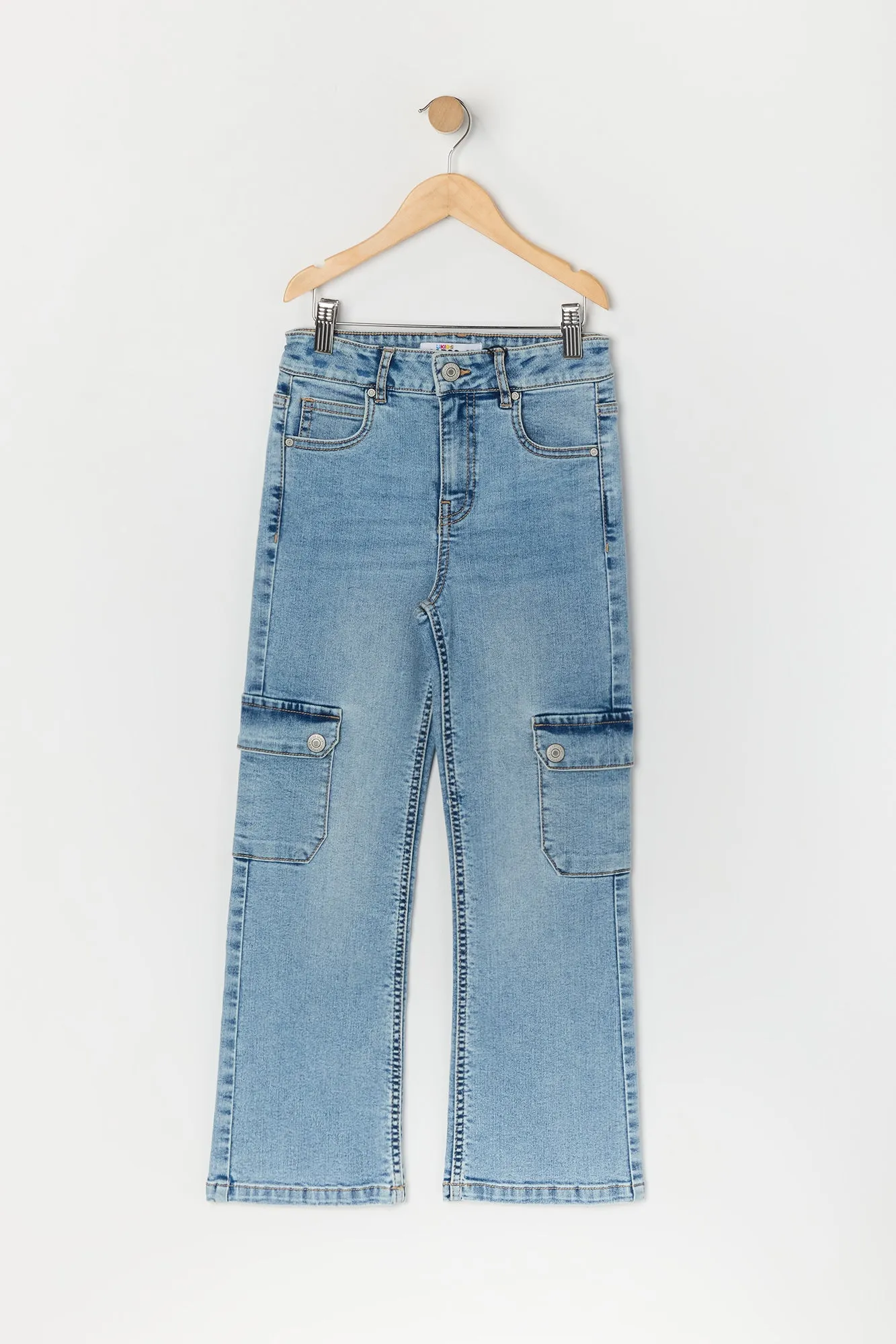 Girls Straight Leg Cargo Jean sold by Urban Planet product image thumbnail 3