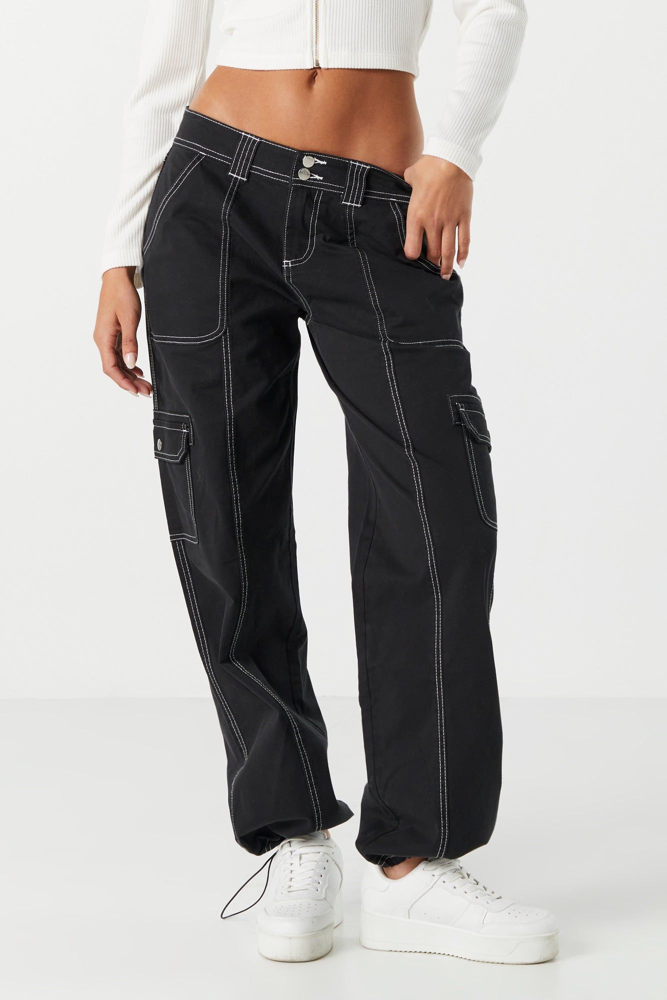 Low Rise Cargo Parachute Pant sold by Urban Planet product image thumbnail 2