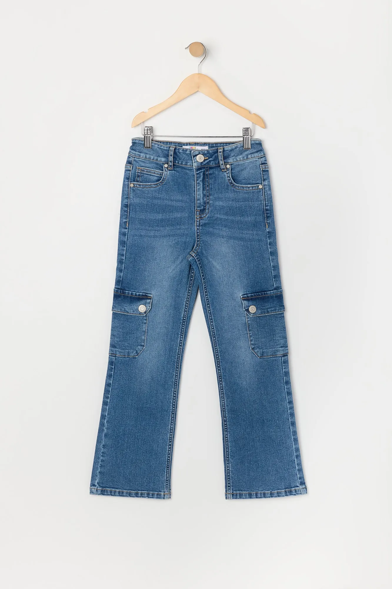 Girls Straight Leg Cargo Jean sold by Urban Planet