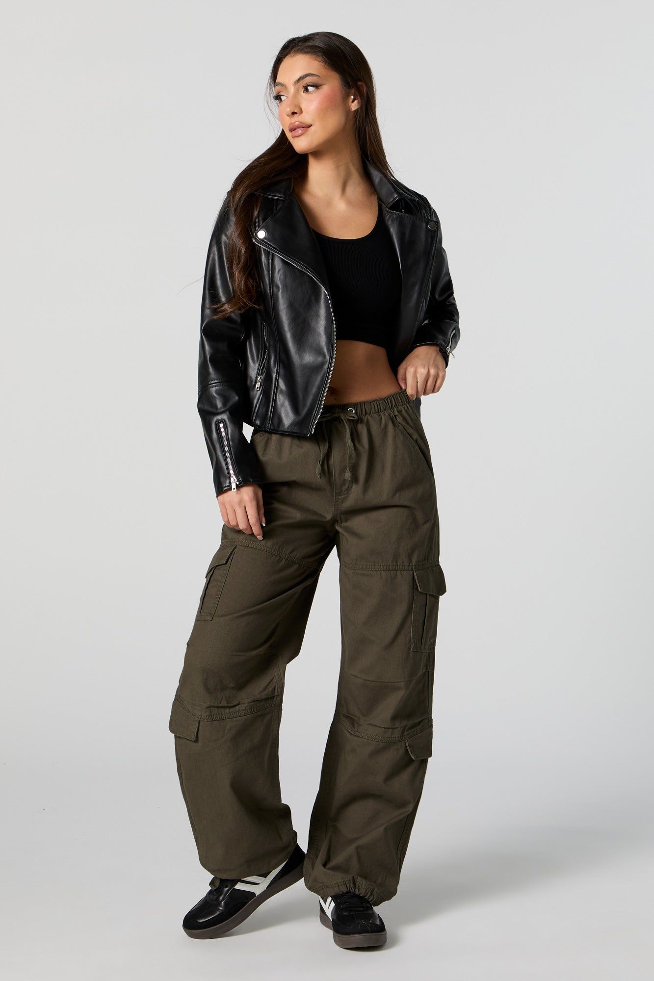 Blouson de style moto en similicuir sold by Urban Planet product image thumbnail 3