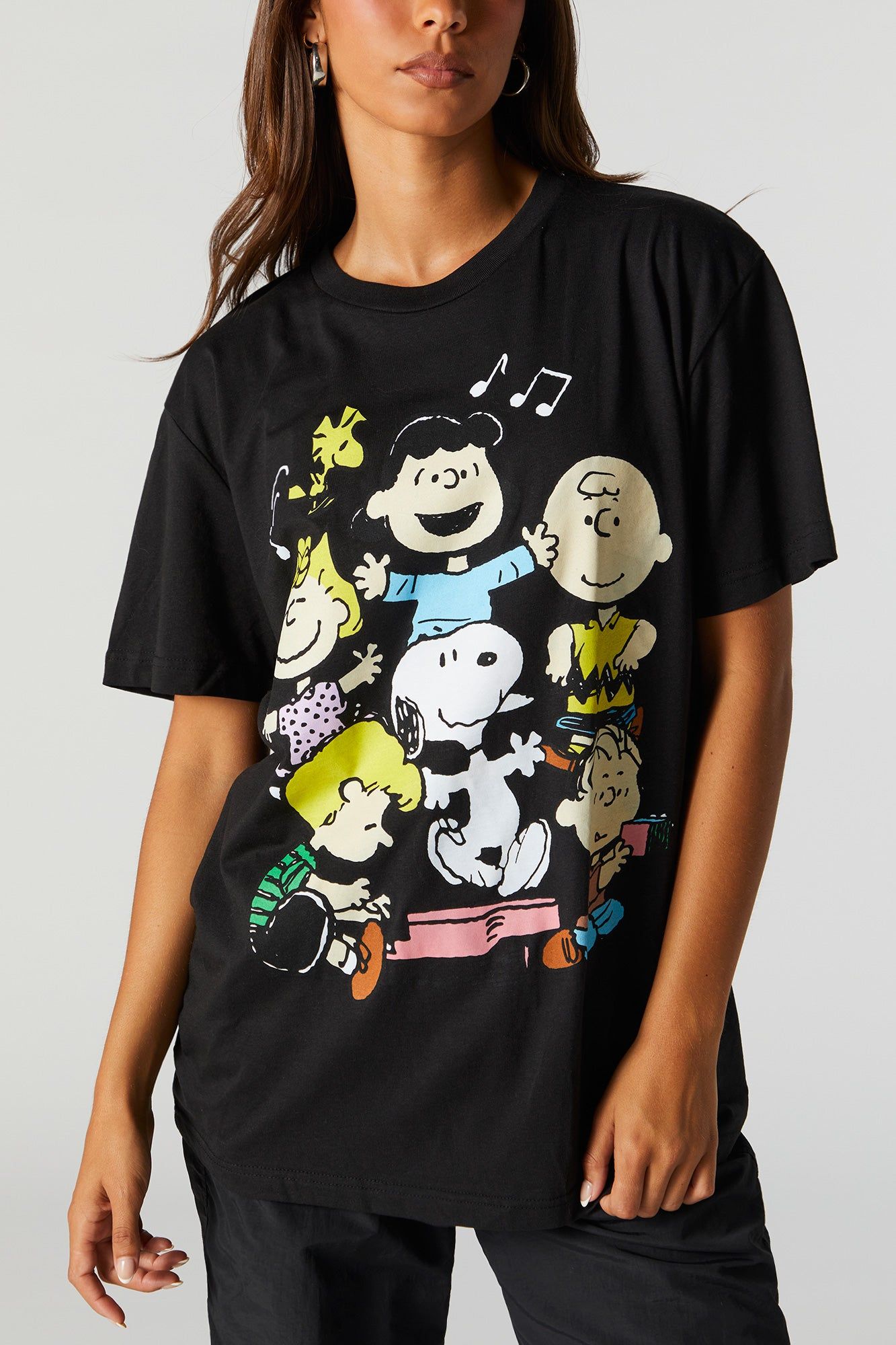 Snoopy and Friends Graphic Boyfriend T-Shirt sold by Urban Planet product image thumbnail 2
