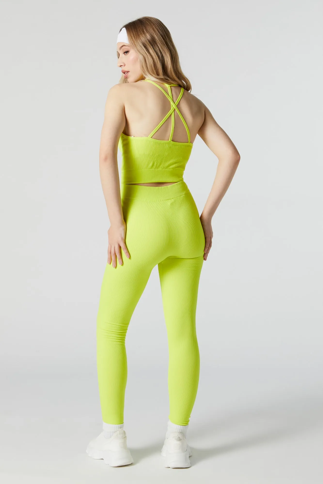 Legging Active côtelé sans couture à taille haute sold by Urban Planet product image thumbnail 3