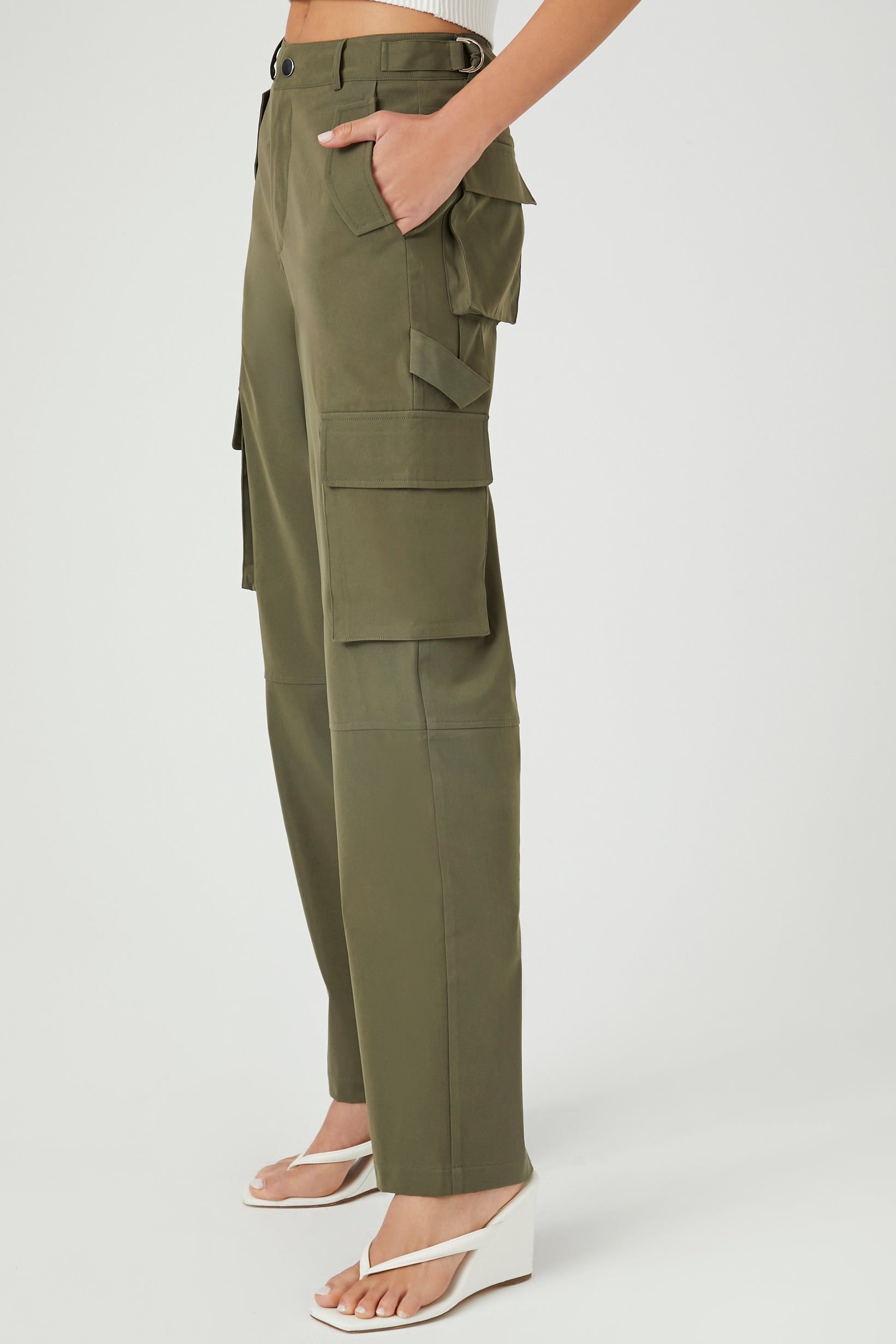 Twill High Rise Cargo Pant sold by Urban Planet product image thumbnail 3