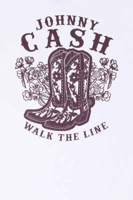 Johnny Cash Graphic Boyfriend T-Shirt sold by Urban Planet