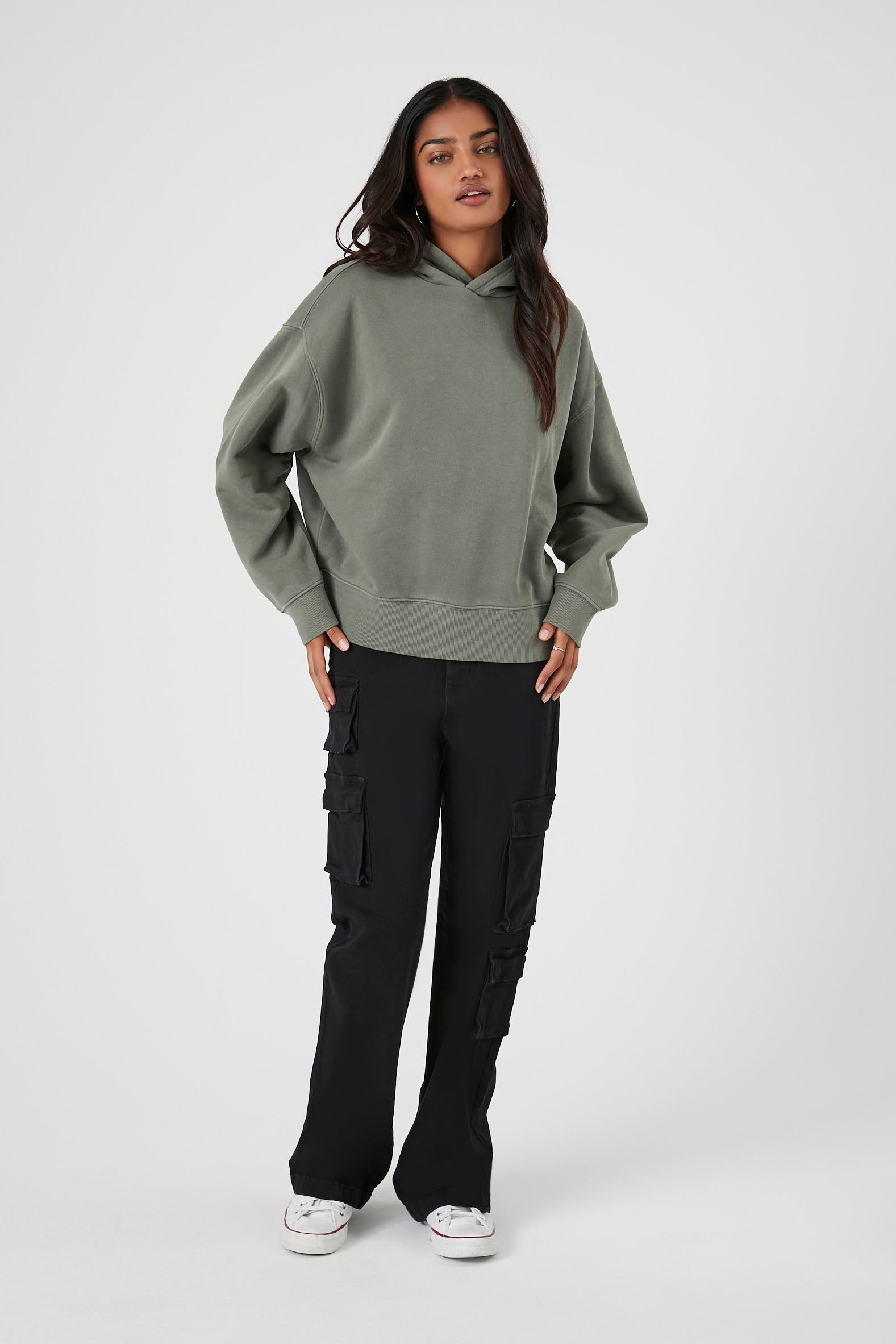 Haut à capuchon en moletton uni sold by Urban Planet product image thumbnail 4