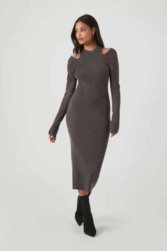 Shoulder Cut-Out Midi Sweater Dress sold by Urban Planet
