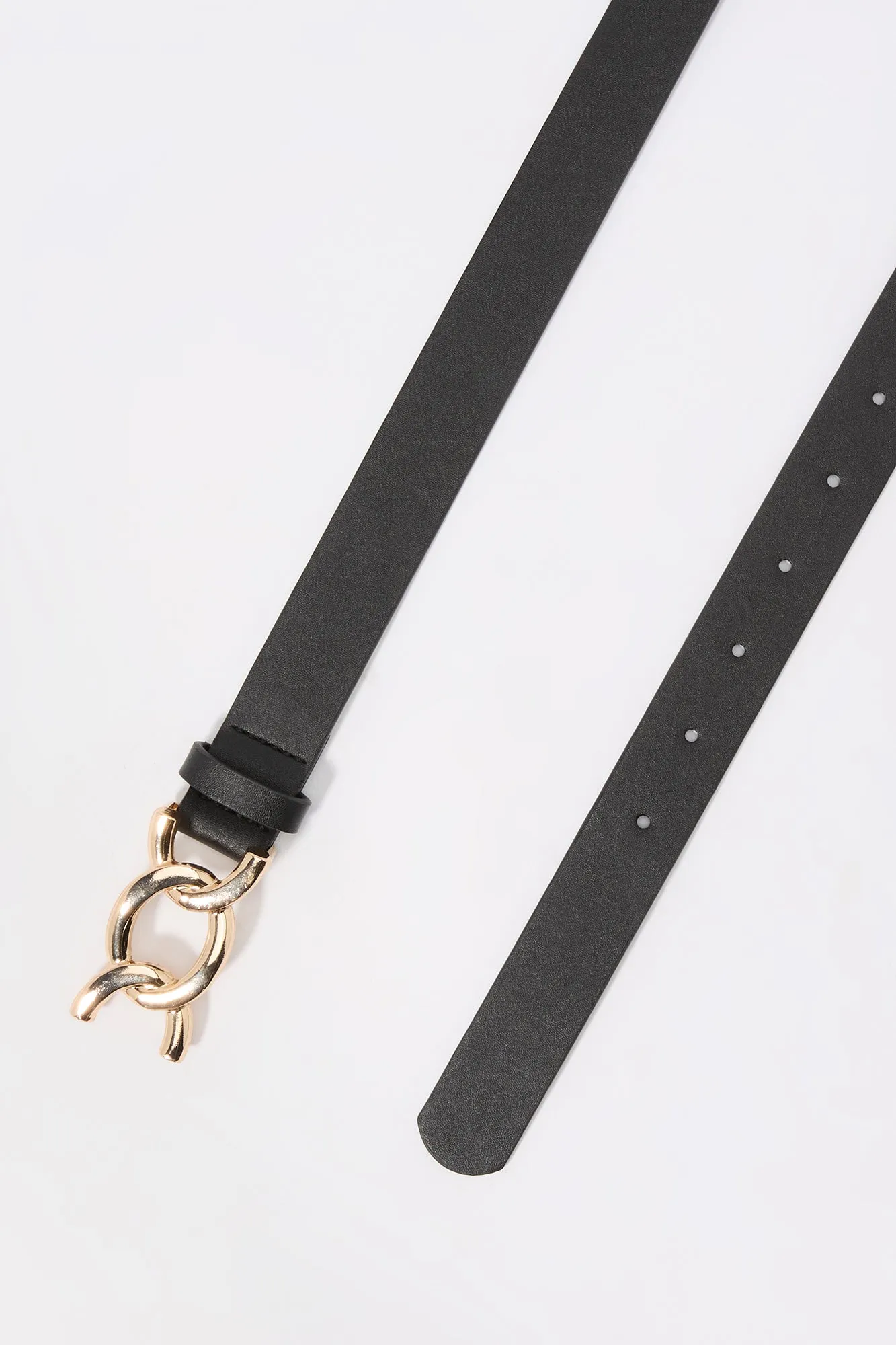 Chain Link Faux-Leather Belt sold by Urban Planet product image thumbnail 2
