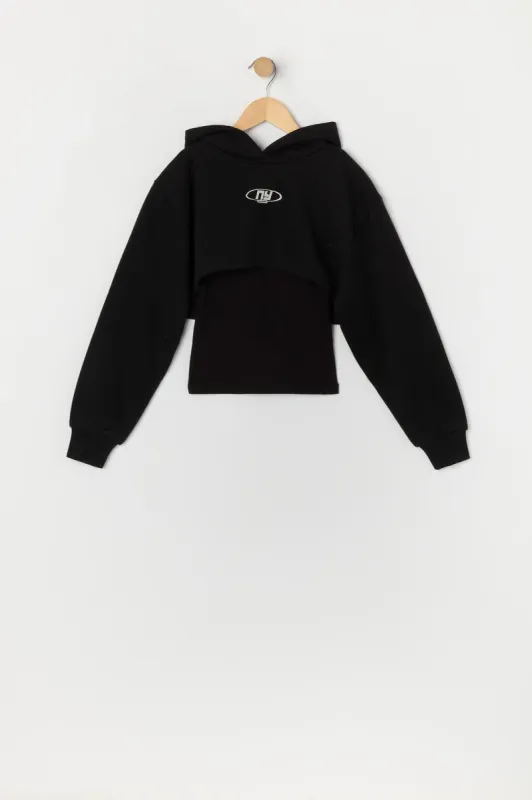 Girls NY Graphic Cropped Hoodie and Tank sold by Urban Planet