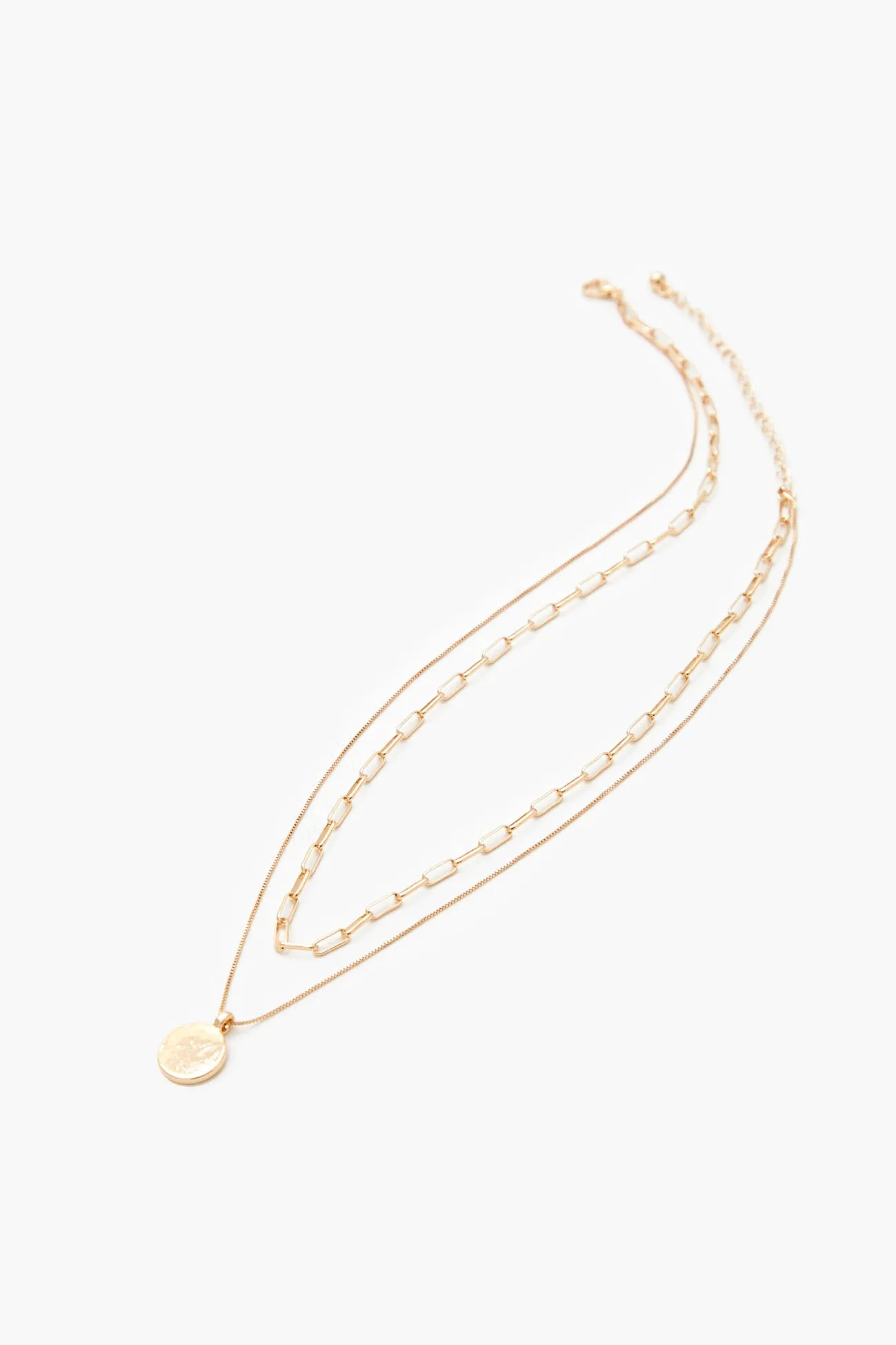 Collier superposé avec breloque ronde sold by Urban Planet product image thumbnail 3