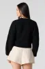 Solid Knit Crewneck Cropped Sweater sold by Urban Planet