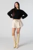 Solid Knit Crewneck Cropped Sweater sold by Urban Planet