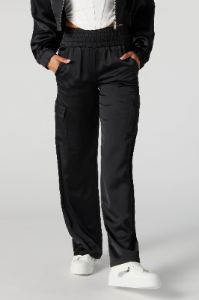 Satin Wide Leg Cargo Pant sold by Urban Planet