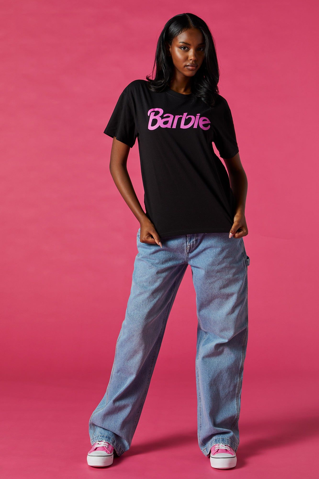 Barbie™ Black Graphic Boyfriend T-Shirt sold by Urban Planet product image thumbnail 3