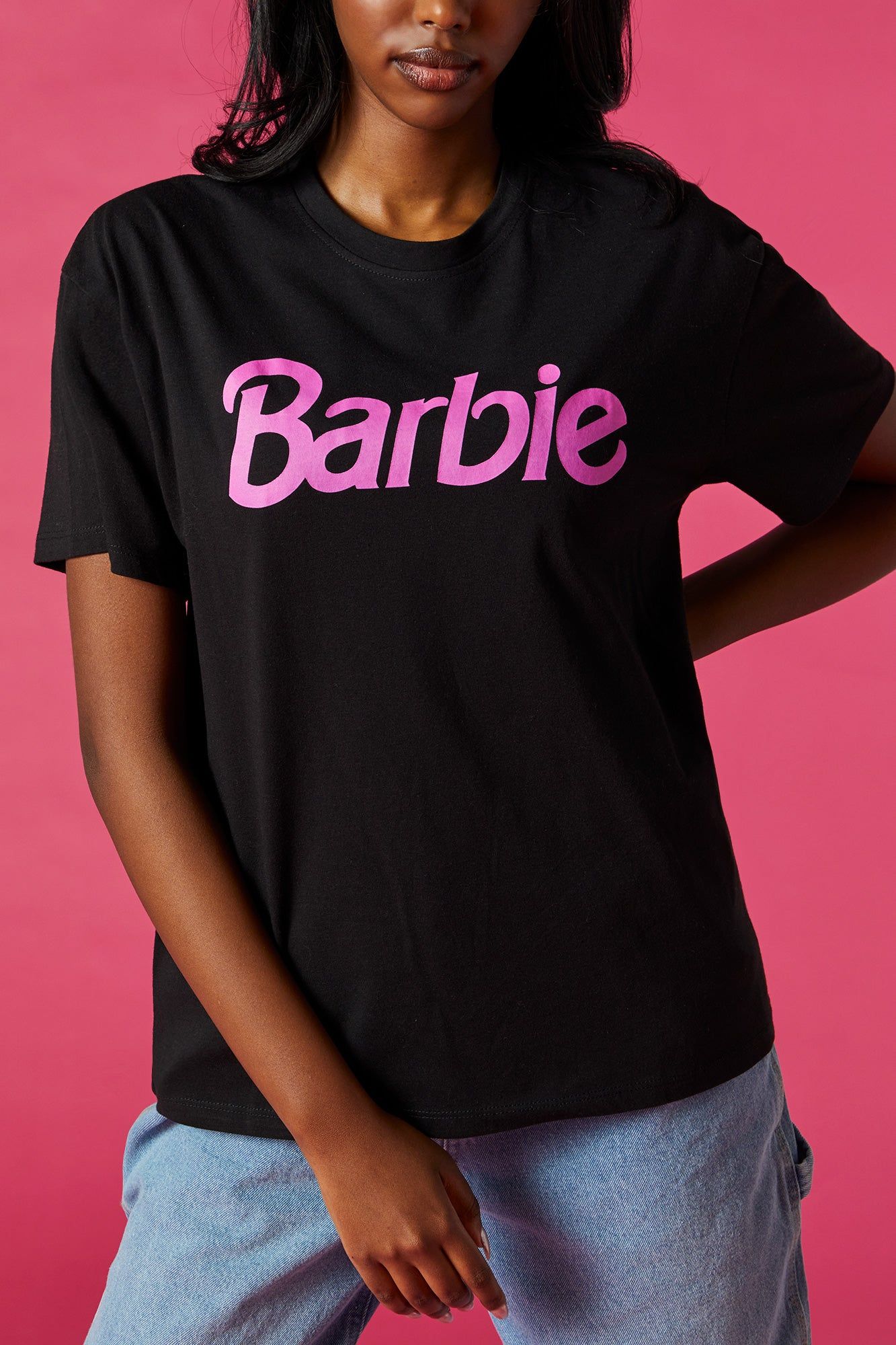 Barbie™ Black Graphic Boyfriend T-Shirt sold by Urban Planet