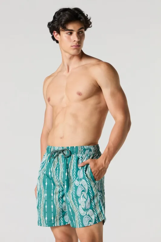 Paisley Print Board Short sold by Urban Planet