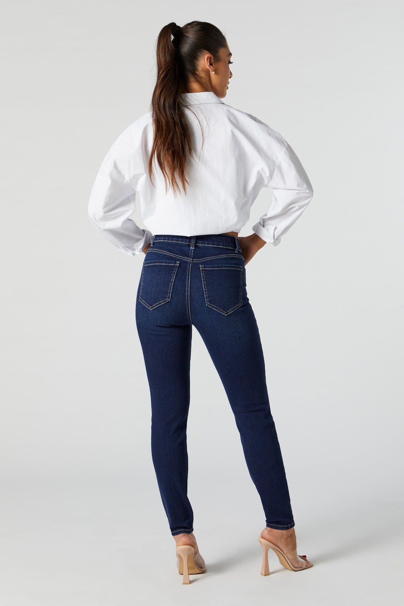 Miami High Rise Dark Wash Jean sold by Urban Planet product image thumbnail 3