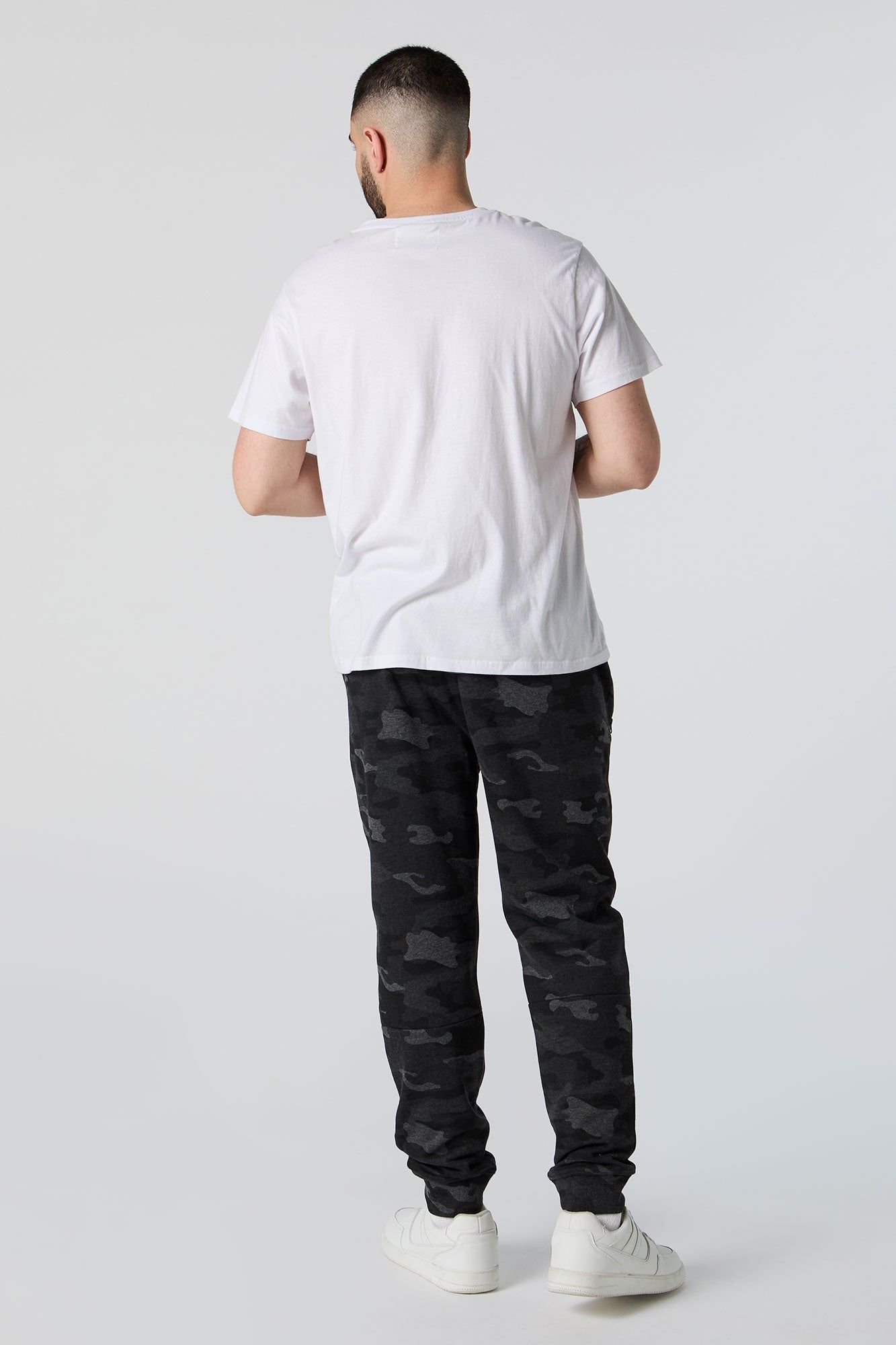 Camo Fleece Zip Pocket Jogger sold by Urban Planet product image thumbnail 3