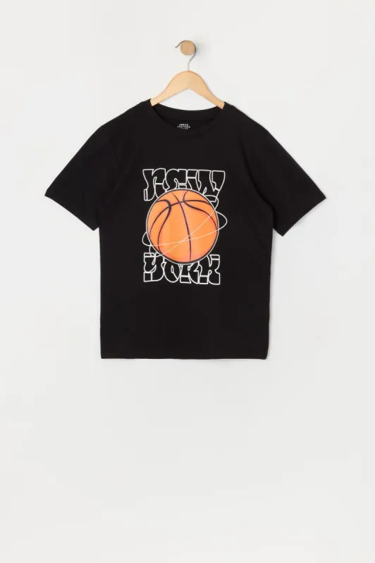 Boys New York Basketball Graphic T-Shirt sold by Urban Planet