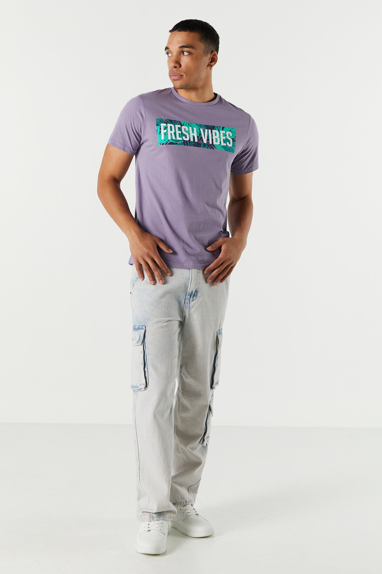 Fresh Vibes Graphic T-Shirt sold by Urban Planet product image thumbnail 3