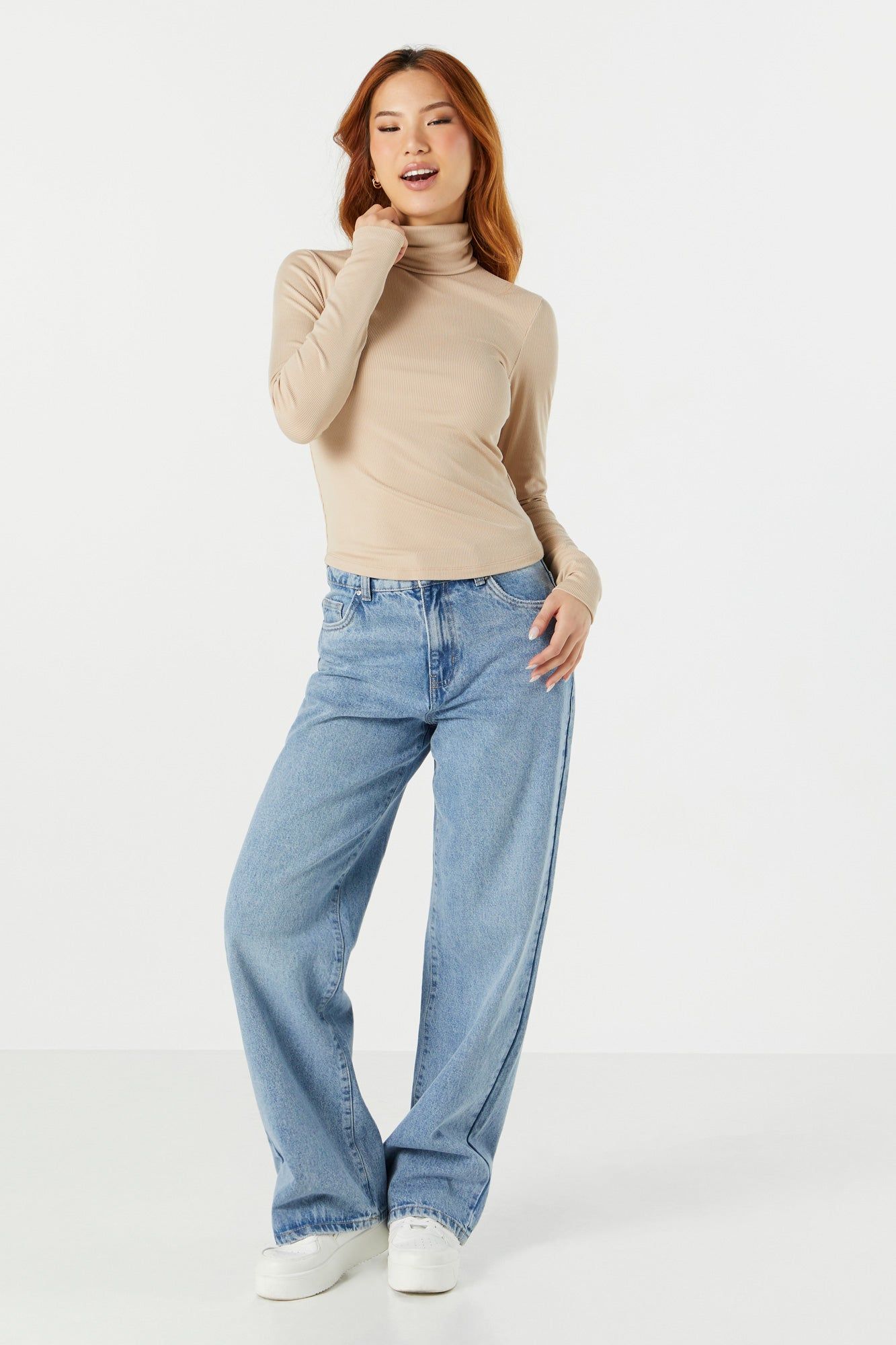 Col roulé côtelé à manches longues sold by Urban Planet product image thumbnail 3