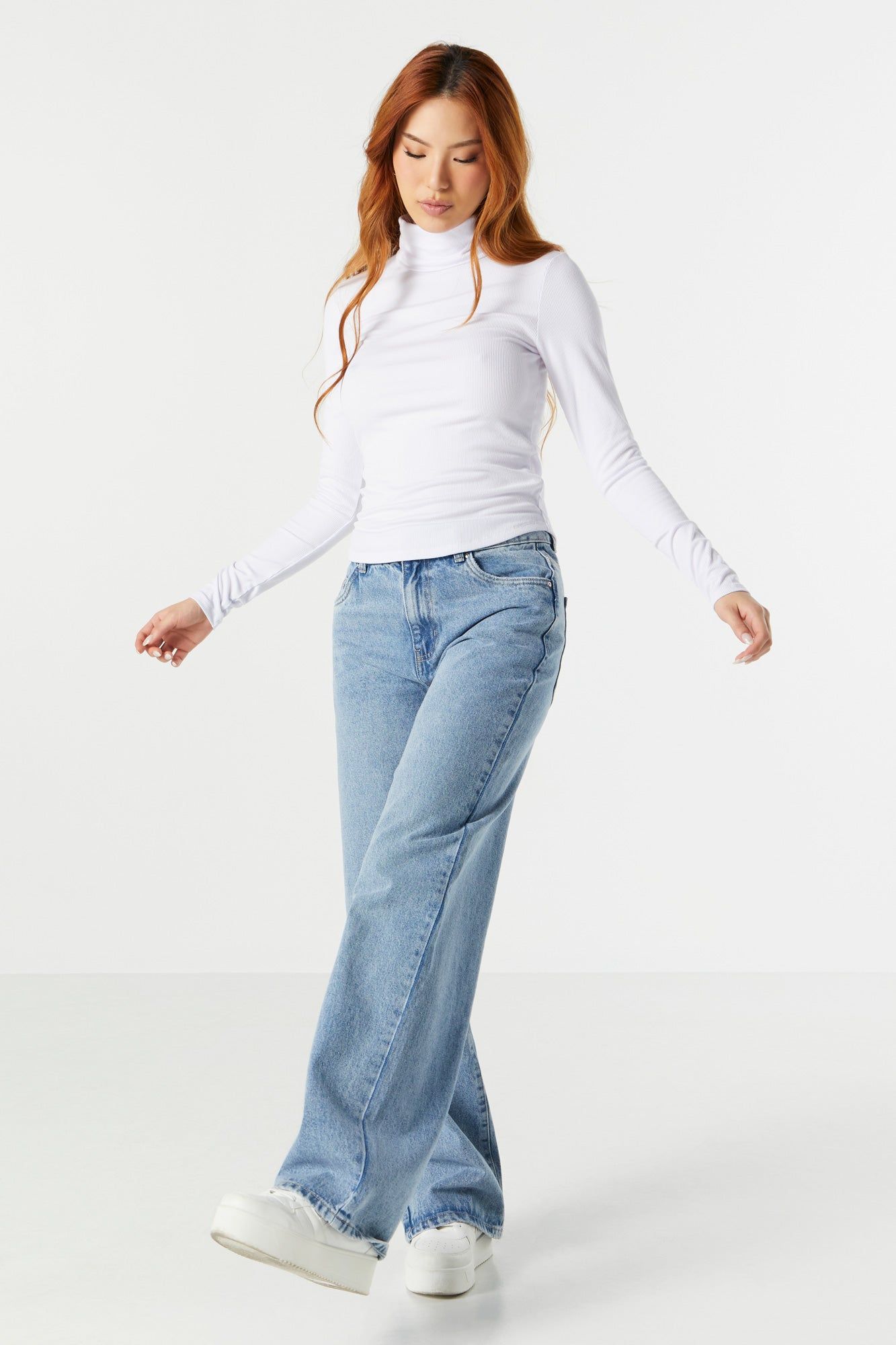 Col roulé côtelé à manches longues sold by Urban Planet product image thumbnail 7