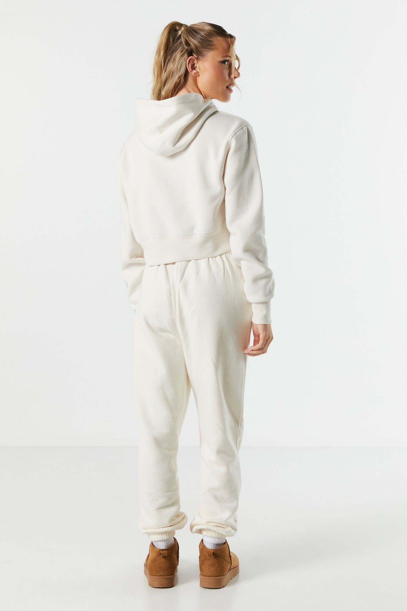 Coloured Fleece High Rise Jogger sold by Urban Planet product image thumbnail 3