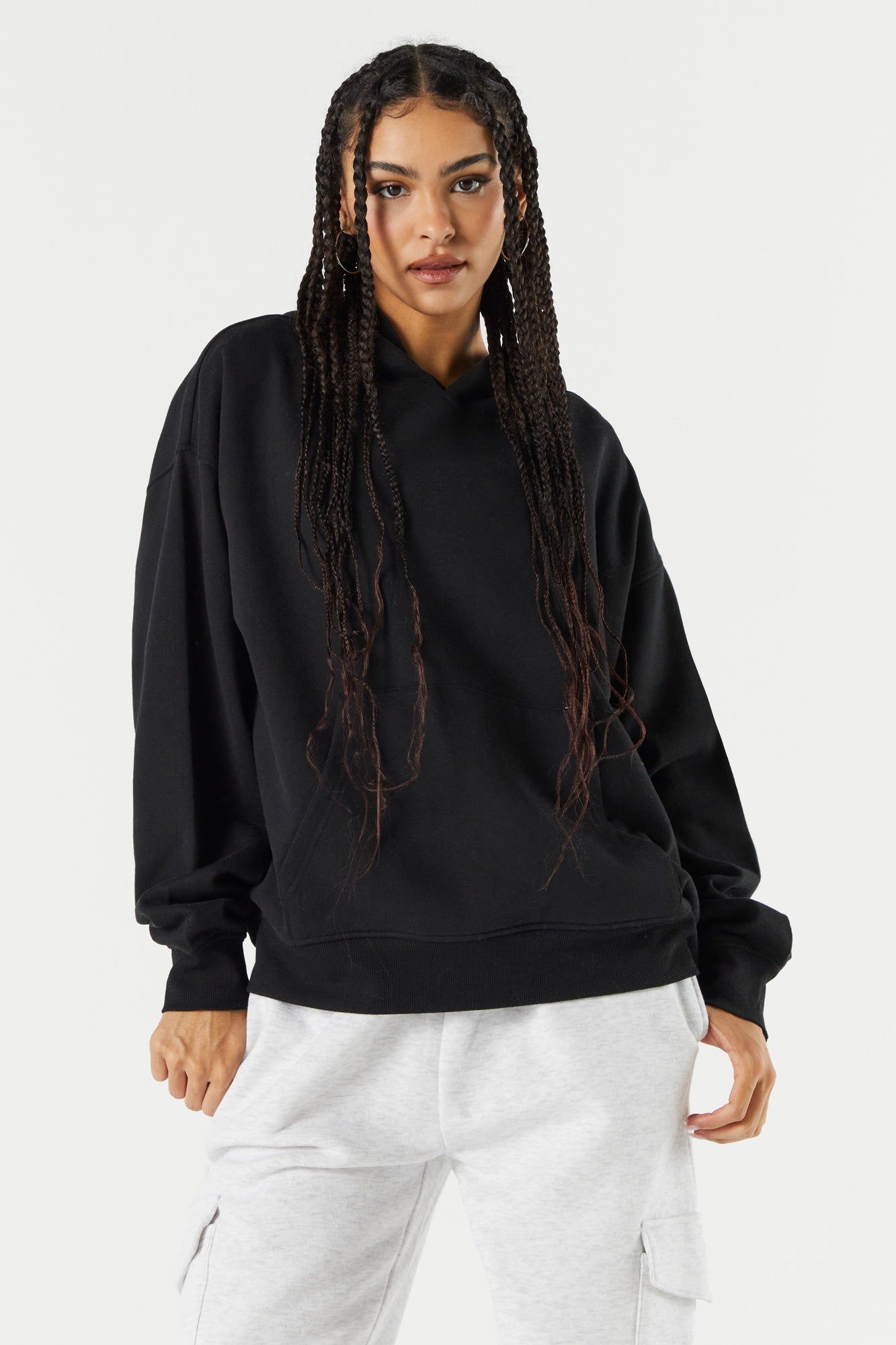 Haut surdimensionné à capuchon en molleton sold by Urban Planet product image thumbnail 4