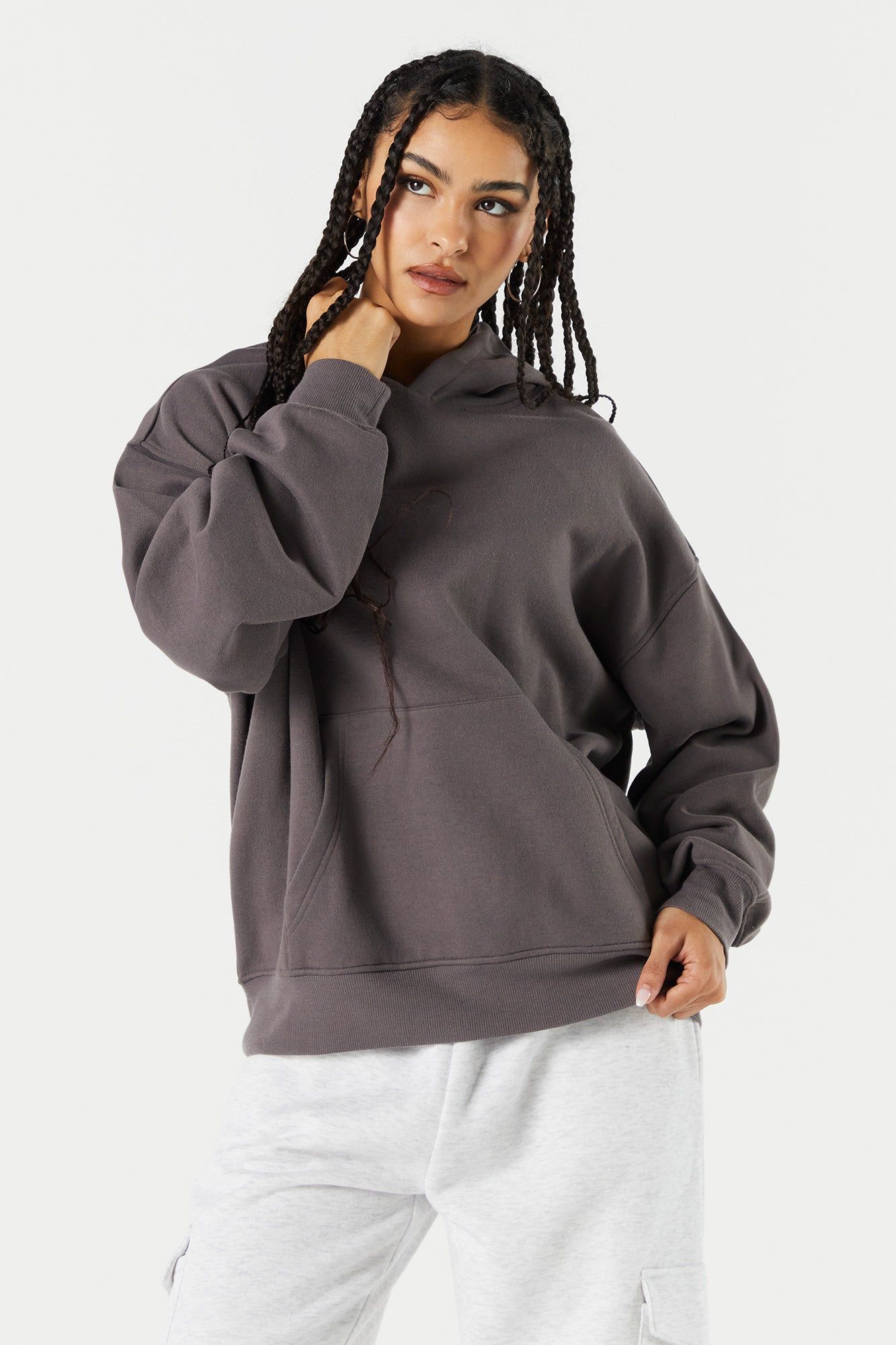 Haut surdimensionné à capuchon en molleton sold by Urban Planet product image thumbnail 7