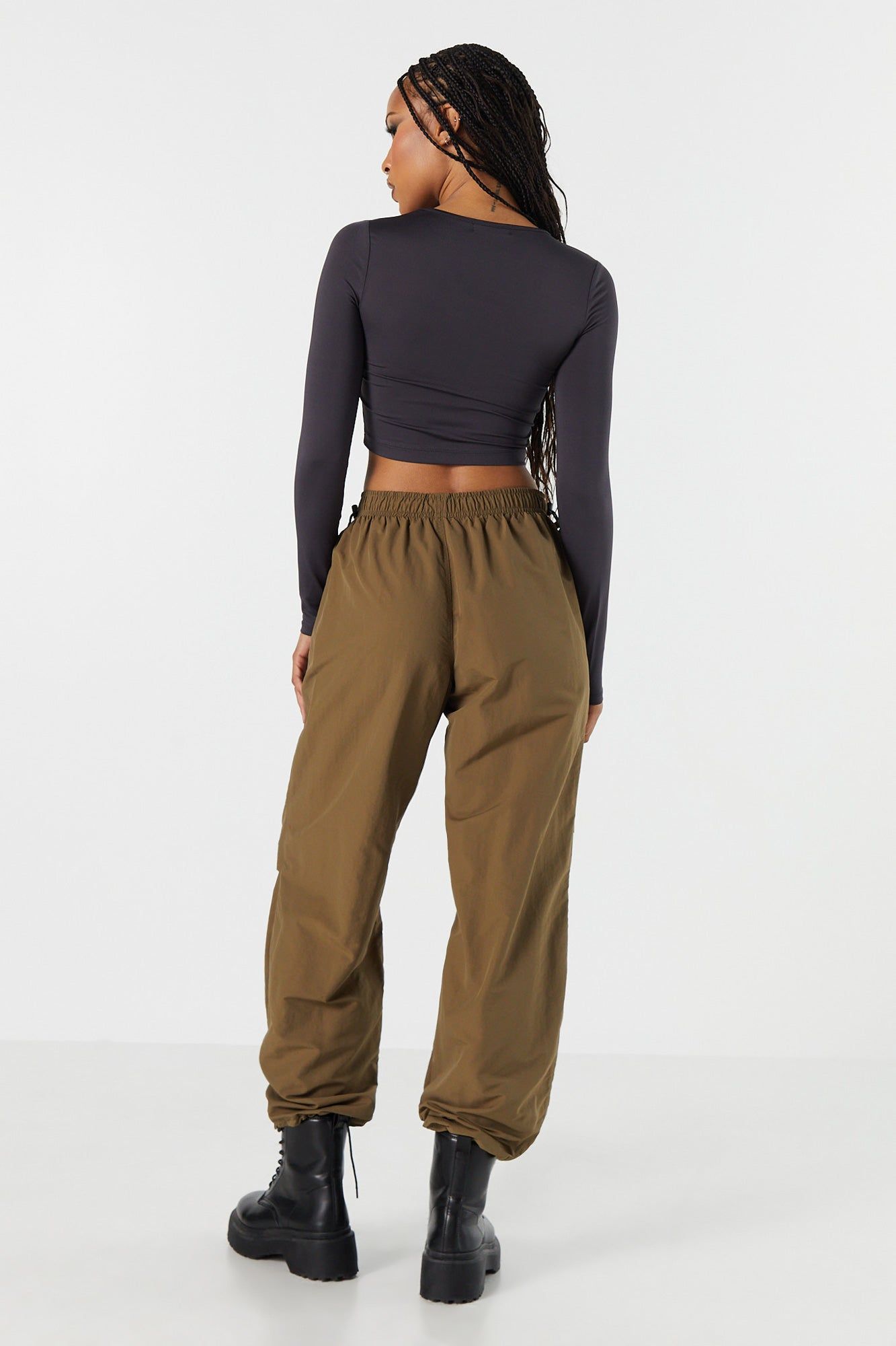 Pantalon parachute en nylon sold by Urban Planet product image thumbnail 3
