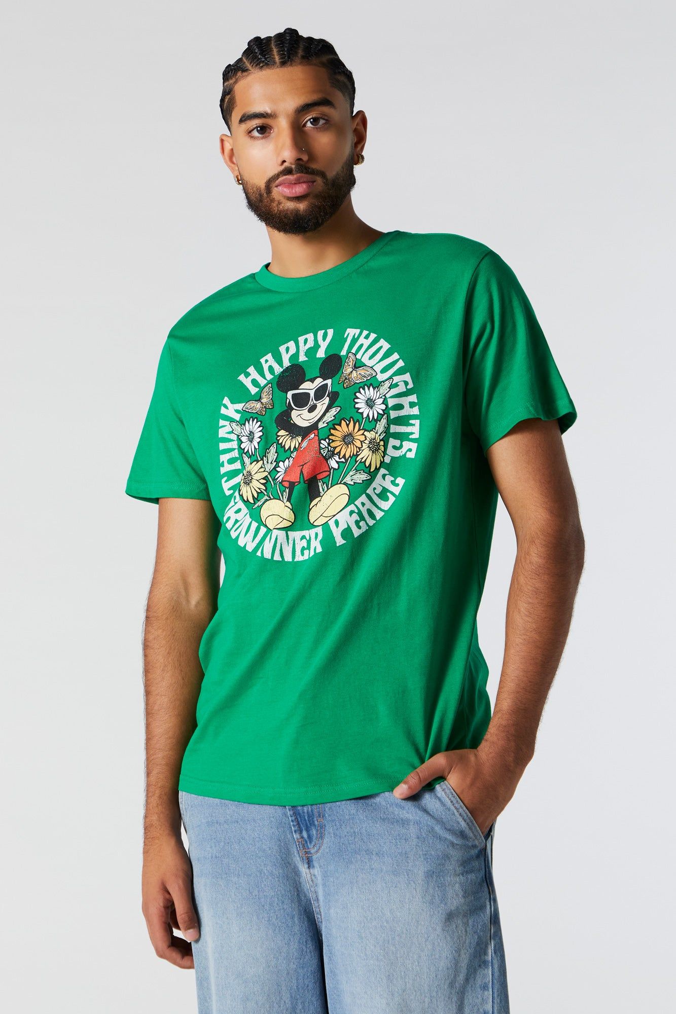 T-shirt à imprimé Mickey Happy Thoughts sold by Urban Planet