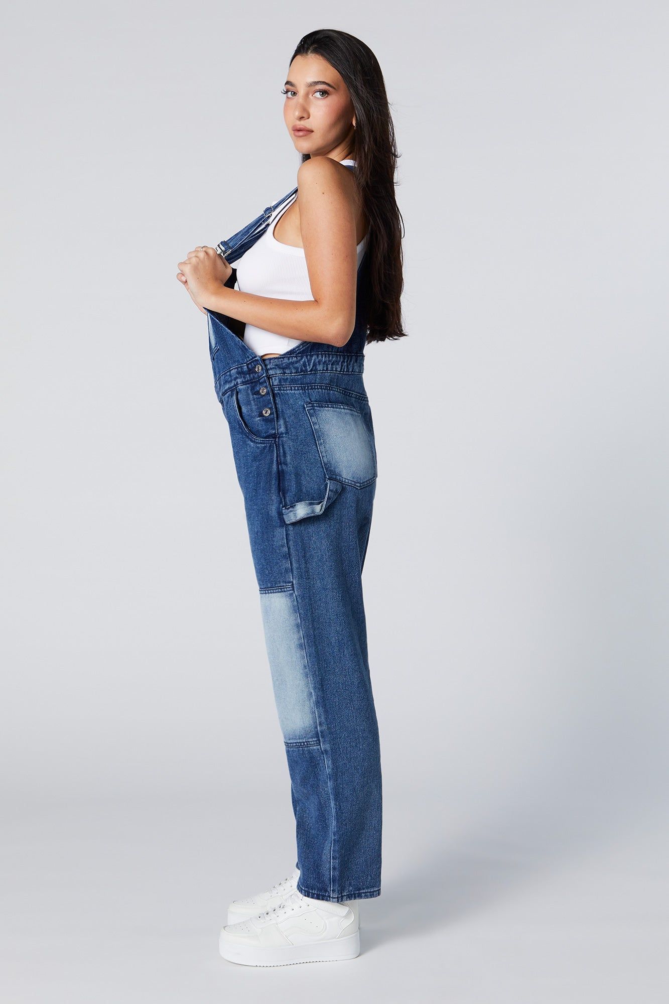 Salopette ample en denim sold by Urban Planet product image thumbnail 4
