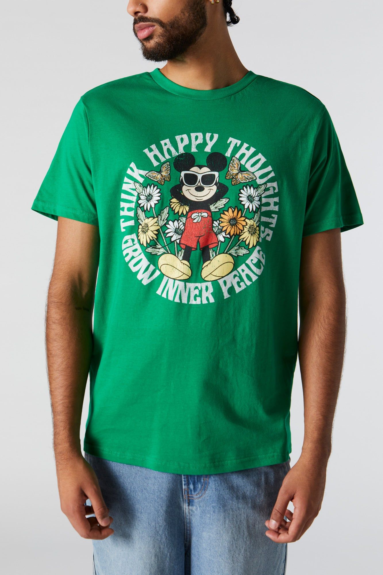 T-shirt à imprimé Mickey Happy Thoughts sold by Urban Planet product image thumbnail 4