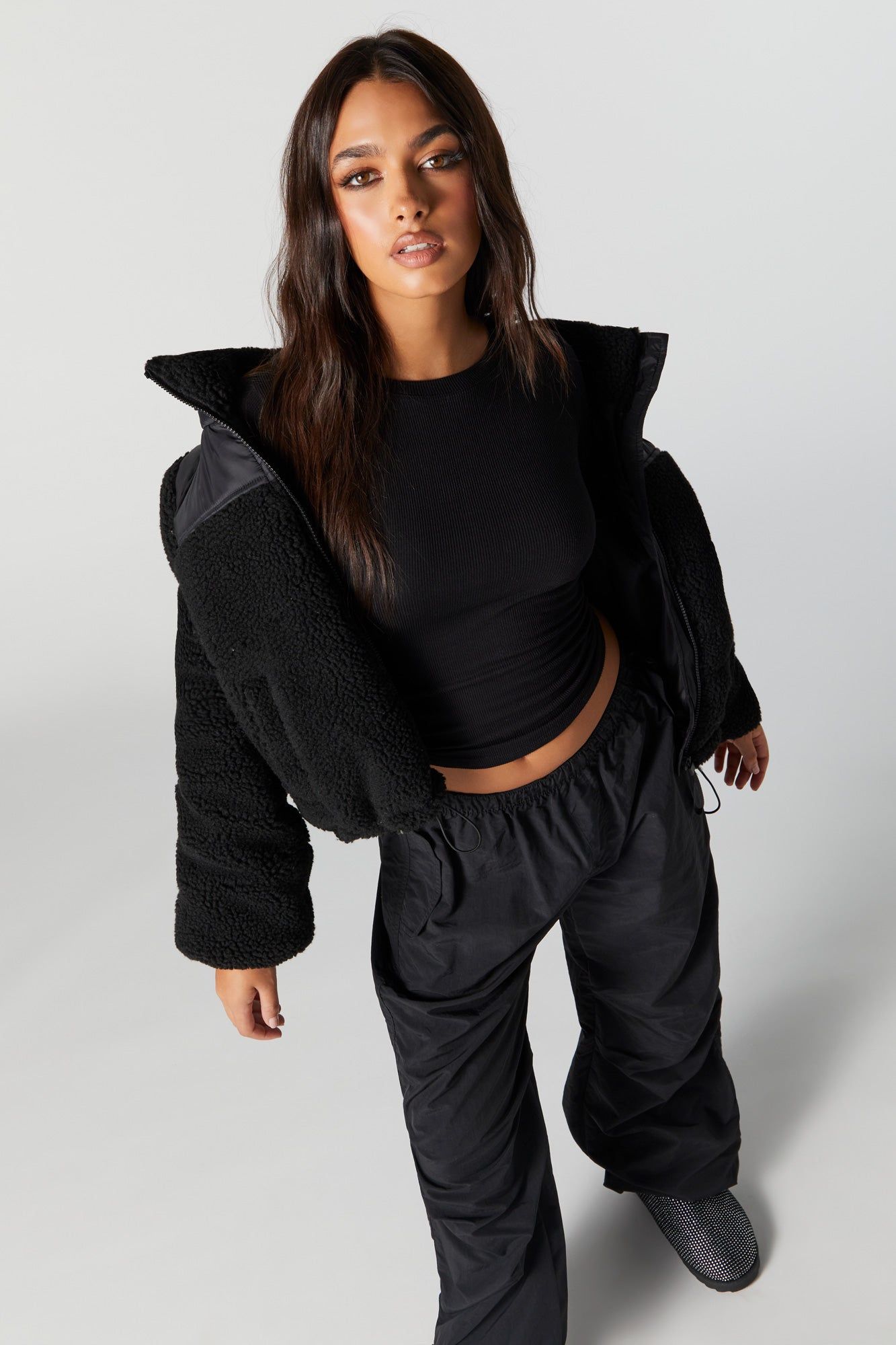 Manteau bouffant en Sherpa sold by Urban Planet