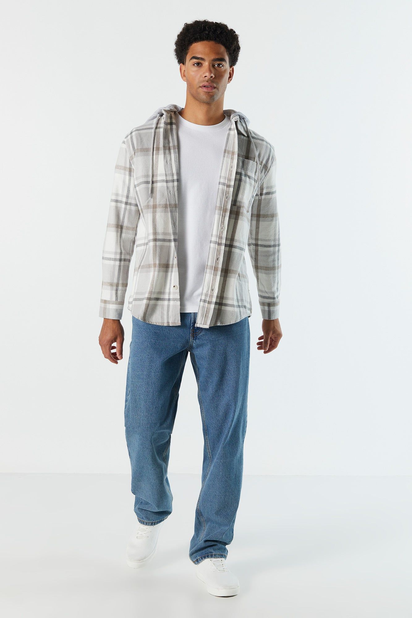 Plaid Hooded Flannel sold by Urban Planet product image thumbnail 18