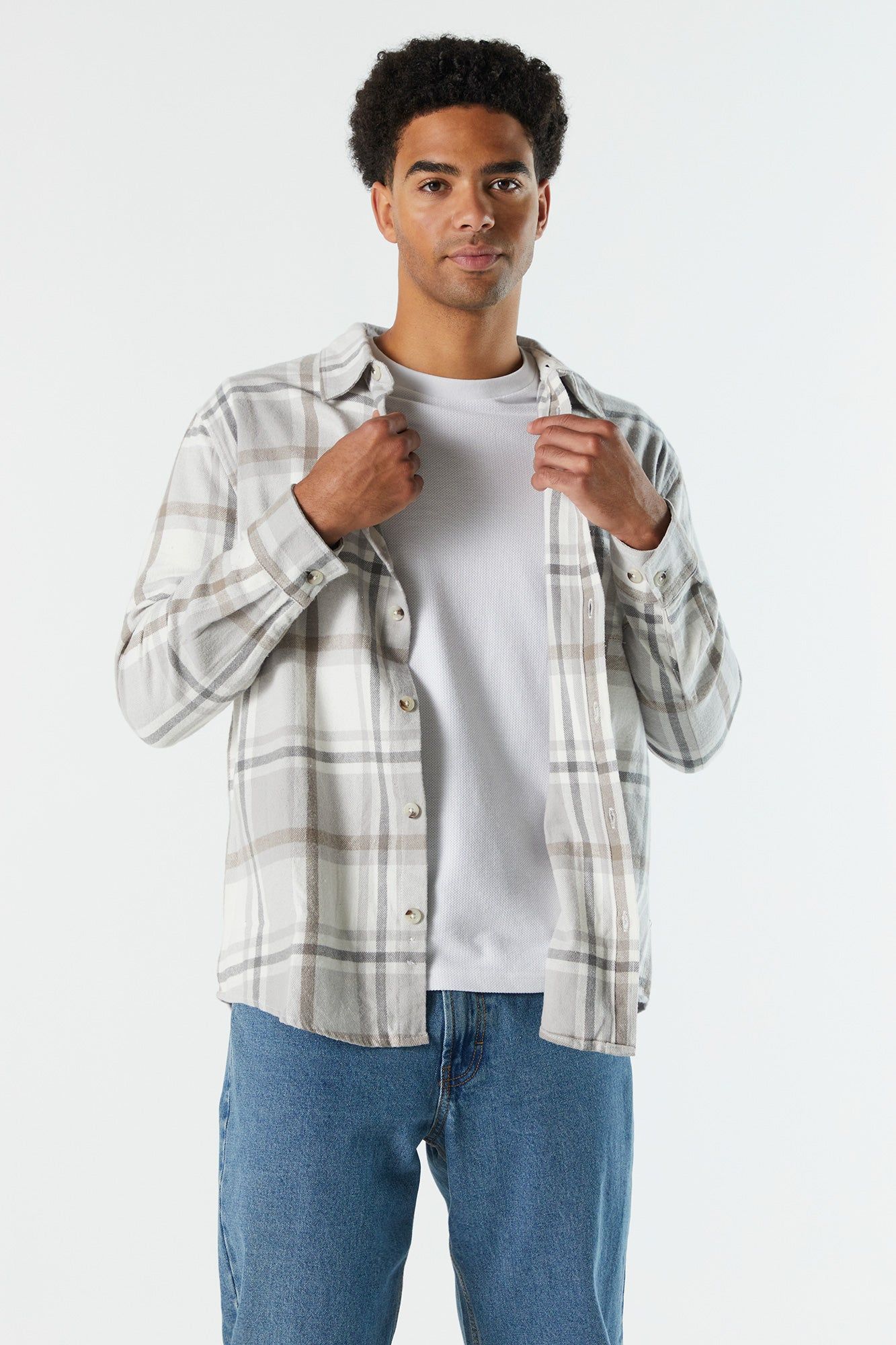 Plaid Hooded Flannel sold by Urban Planet product image thumbnail 16