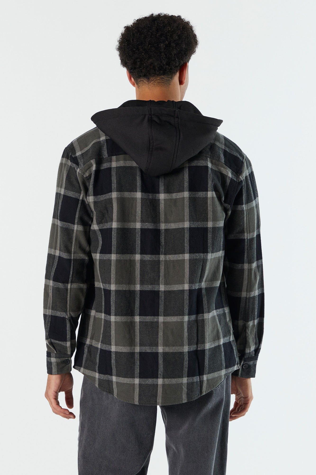 Plaid Hooded Flannel sold by Urban Planet product image thumbnail 21