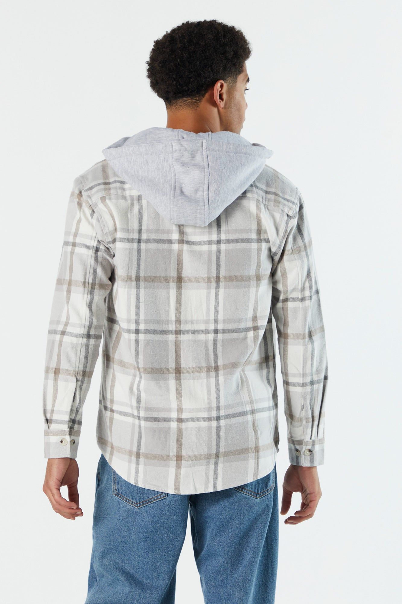 Plaid Hooded Flannel sold by Urban Planet product image thumbnail 15