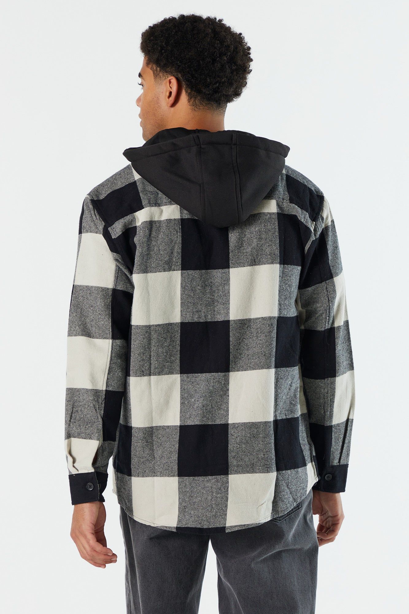 Plaid Hooded Flannel sold by Urban Planet product image thumbnail 8